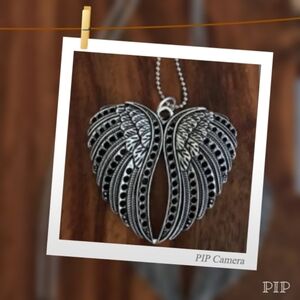 Pewter Winged Heart